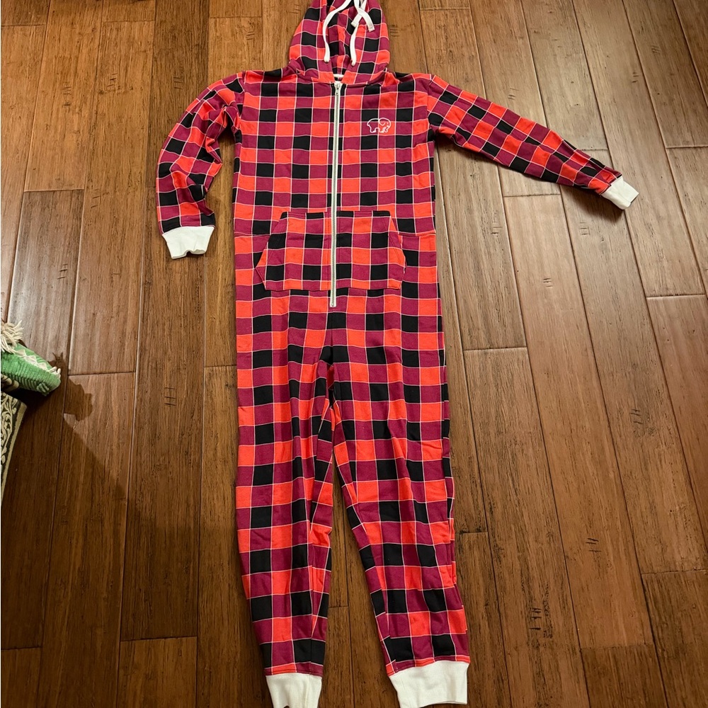 Ivory Ella Red and Black Plaid One Piece